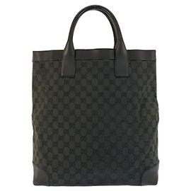 Gucci Tote Bag Black Cloth Black