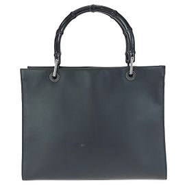 Sac cabas Gucci Bamboo noir Noir