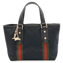 Mini Tote Gucci GG Canvas Nero