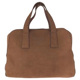 Sac Boston Prada Marron Marron