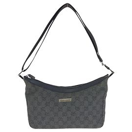 Gucci GG Canvas Schultertasche Schwarz