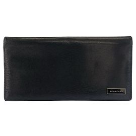 Portafoglio lungo Burberry Vintage Check Nero
