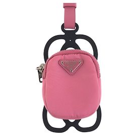 Portamonete Prada in nylon rosa Rosa