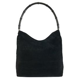 Gucci Bamboo Shoulder Bag Black