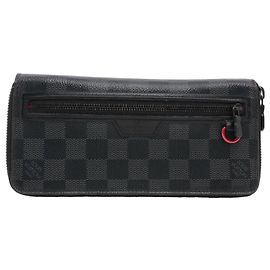 Cartera Utility Zippy Louis Vuitton Damier Graphite Negro