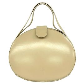 Sac à épaule mini en cuir Loewe Vintage Anagram Beige