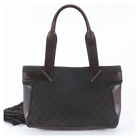 Sac cabas Gucci en toile GG et cuir Marron