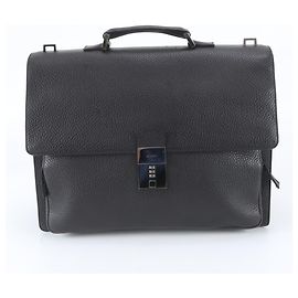 Gucci Lederaktentasche Schwarz
