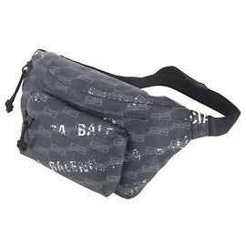 Borsa a tracolla in pelle Balenciaga BB Monogram Nero