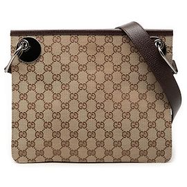 Gucci Beige GG Canvas Eclipse Crossbody Beige