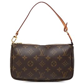 Louis Vuitton Brown Monogram Pochette Accessoires Marron