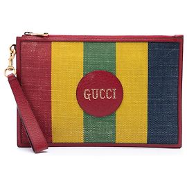 Clutch Gucci Multi Baiadera Canvas Striped Multicolor