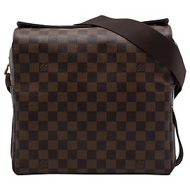 Louis Vuitton Brown Damier Ebene Naviglio Marrom