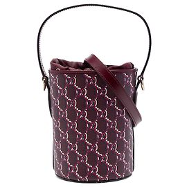 Mini bolso bucket Gucci Red GG Supreme Shadow Roja Burdeos
