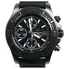 Breitling Superocean Chronograph Black Steel Automatic Watch Other