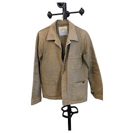 Le Mont Saint Michel Vintage Washed Arbeitsjacke Khaki