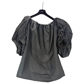 Haut Pinko noir en polyester à manches bouffantes Noir