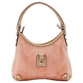 Gucci Monogram Canvas Hobo Bag Pink Beige