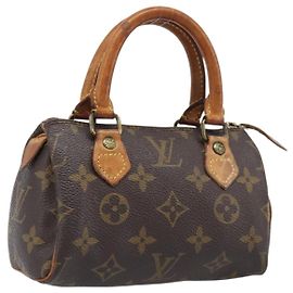 LOUIS VUITTON Monogram Mini Speedy Hand Bag M41534 LV Auth 203029 Monogram