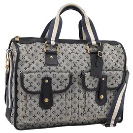 LOUIS VUITTON Monogram Mini Sac Mary Kate 48h Hand Bag Blue M42341 Auth 202608V Azul Monograma
