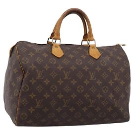 LOUIS VUITTON Monogram Speedy 35 Hand Bag M41524 LV Auth 201441 Monograma