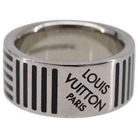 LOUIS VUITTON Damier Color Berg Ring metal M Silver M62493 LV Auth SW2800V Argento