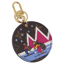 LOUIS VUITTON Monogram Porte Cles Ski Bear Charm M63756 LV Auth 203312M Monogramma