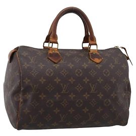 LOUIS VUITTON Monogram Speedy 30 Handtasche M41526 LV Auth 203162 Monogramm