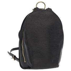 Zaino LOUIS VUITTON Epi Mabillon Black M52232 LV Auth 161498 Nero