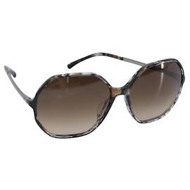 Occhiali da sole CHANEL plastica Gray CC Auth BA15673V Marrone