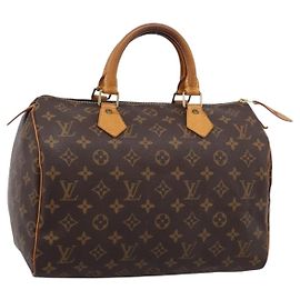LOUIS VUITTON Monogram Speedy 30 Hand Bag M41526 LV Auth 201168V Monogramme