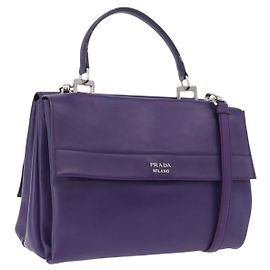 Borsa PRADA in pelle viola argento autentica ka6163 Argento Porpora