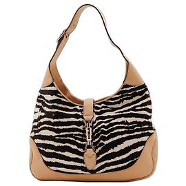 Borsa a tracolla Gucci con stampa zebra Marrone Stampa zebra