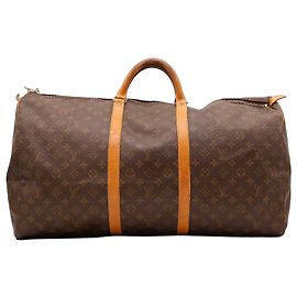 Sac de voyage Louis Vuitton Keepall 55 Monogram Canvas Marron Monogramme