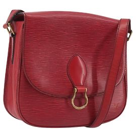 LOUIS VUITTON Epi Saint Cloud GM Shoulder Bag Red M52197 LV Altro