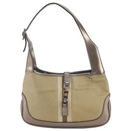 Bolsa de Ombro em Couro Gucci Jackie Dourado