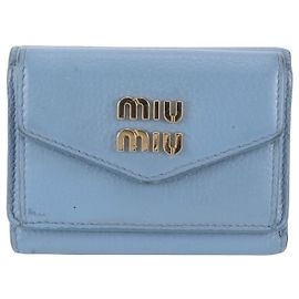 Cartera tri-fold de piel Miu Miu Otro
