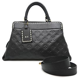 Borsa a tracolla Louis Vuitton Vosges da donna M41491 Nero