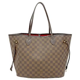 Bolso Tote Louis Vuitton Damier Neverfull MM Damier ebene