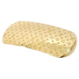 Barrette Louis Vuitton Nanogram Dourado