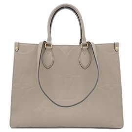 Louis Vuitton Monogram Empreinte OnTheGo MM Handbag Grey