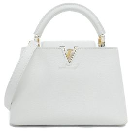 Sac à main Louis Vuitton Capucines BB Blanc