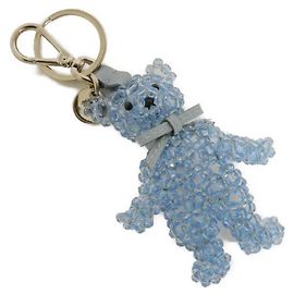 Prada Saffiano Trick Bear Keychain Blue Other Light blue
