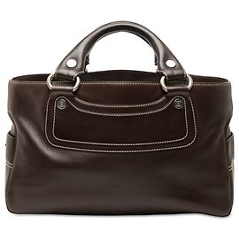 Céline Borsa Boogie Celine in pelle di vitello marrone Marrone Marrone scuro