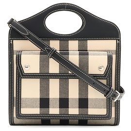 Sac Mini Pocket Burberry Noir Blanc