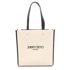Jimmy Choo N S Tote M Bag Schwarz Roh