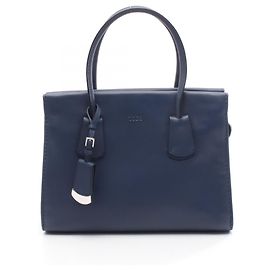 Borsa Tote Tod's Note Shopping Small Blu navy