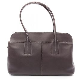 Tod's Brown Leather Tote Bag Brown