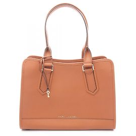 Marc Jacobs Leder-Tote-Bag Braun