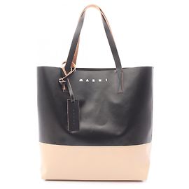 Borsa Tote Marni Tribeca Nero Beige